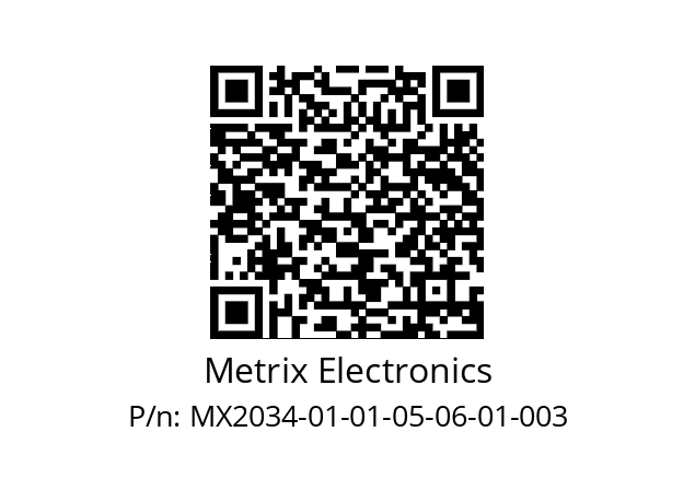   Metrix Electronics MX2034-01-01-05-06-01-003