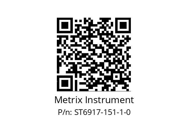   Metrix Instrument ST6917-151-1-0