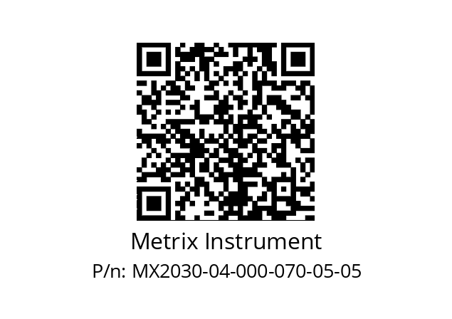   Metrix Instrument MX2030-04-000-070-05-05