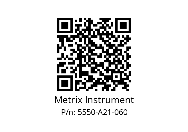   Metrix Instrument 5550-A21-060