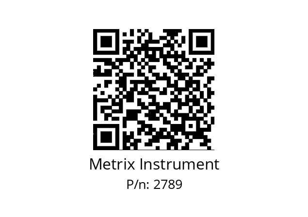   Metrix Instrument 2789