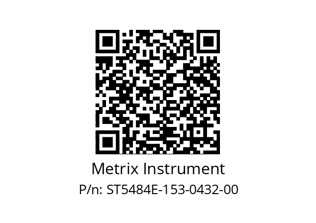   Metrix Instrument ST5484E-153-0432-00