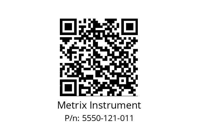   Metrix Instrument 5550-121-011