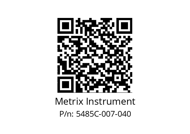   Metrix Instrument 5485C-007-040