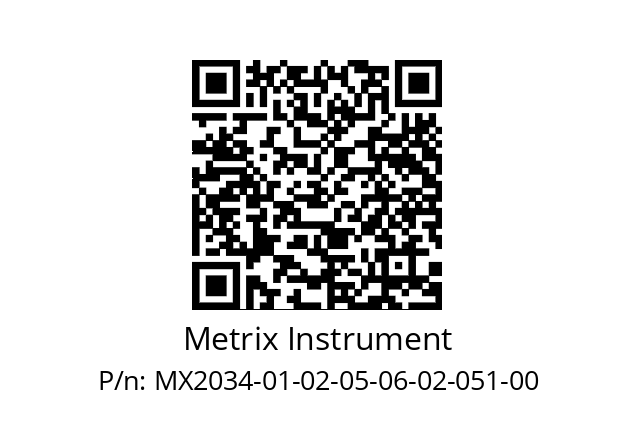   Metrix Instrument MX2034-01-02-05-06-02-051-00