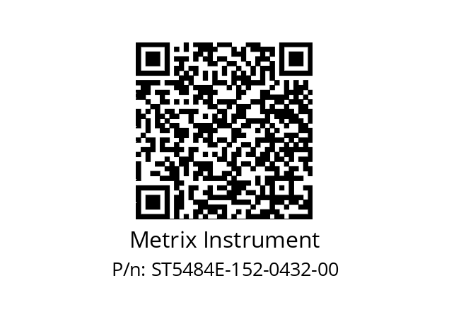   Metrix Instrument ST5484E-152-0432-00