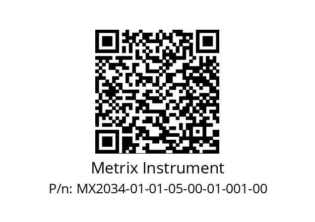   Metrix Instrument MX2034-01-01-05-00-01-001-00