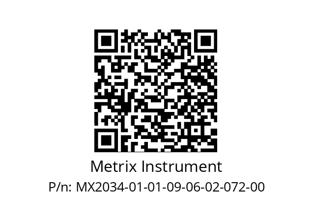   Metrix Instrument MX2034-01-01-09-06-02-072-00