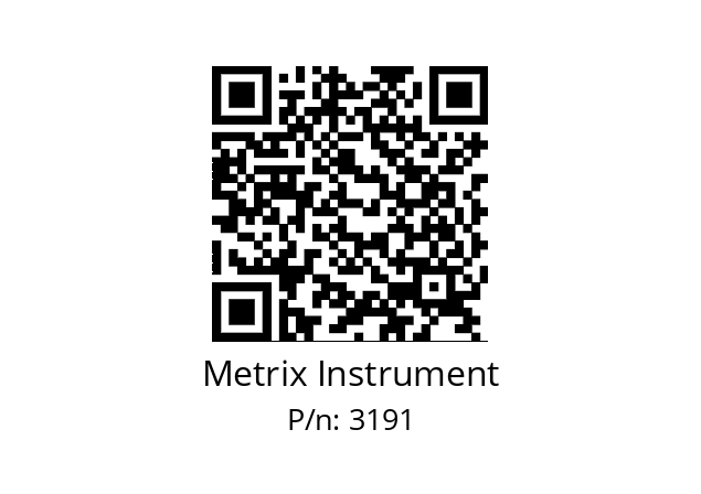   Metrix Instrument 3191