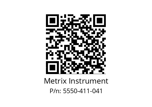   Metrix Instrument 5550-411-041