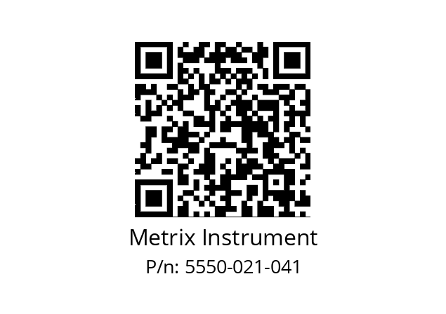   Metrix Instrument 5550-021-041