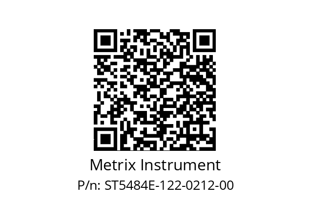   Metrix Instrument ST5484E-122-0212-00