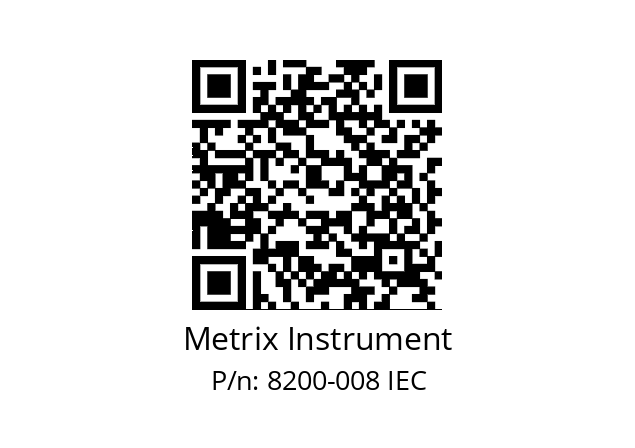   Metrix Instrument 8200-008 IEC