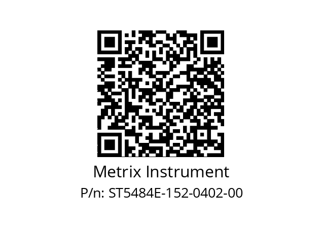   Metrix Instrument ST5484E-152-0402-00