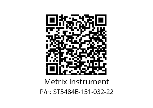   Metrix Instrument ST5484E-151-032-22