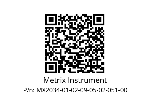   Metrix Instrument MX2034-01-02-09-05-02-051-00