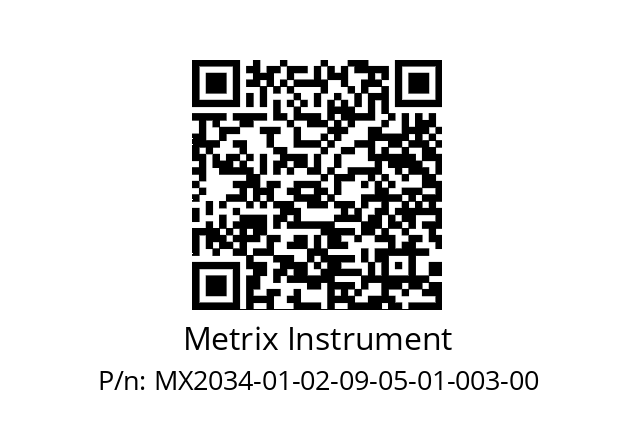   Metrix Instrument MX2034-01-02-09-05-01-003-00