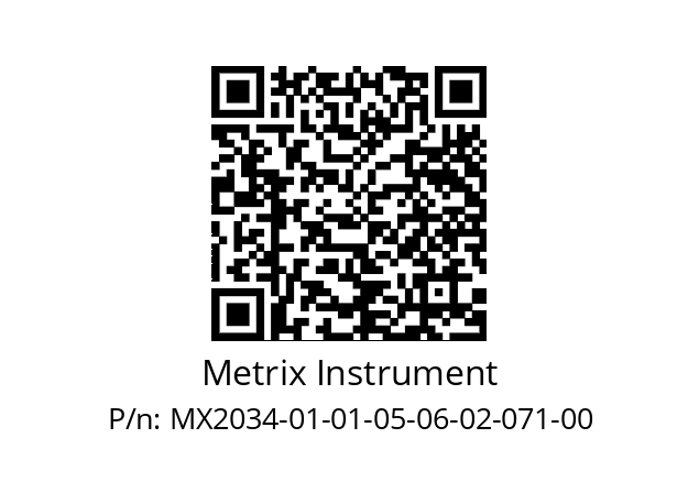   Metrix Instrument MX2034-01-01-05-06-02-071-00