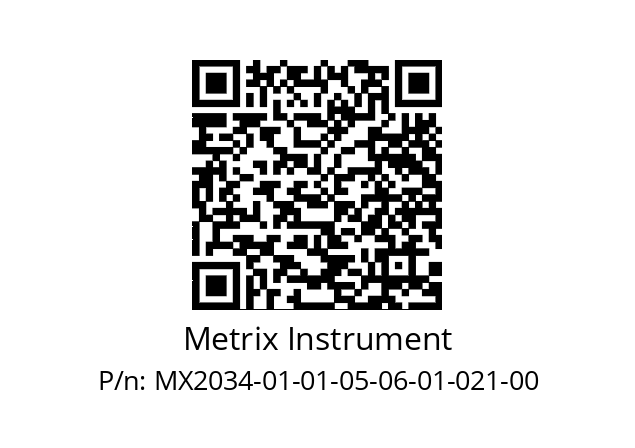   Metrix Instrument MX2034-01-01-05-06-01-021-00