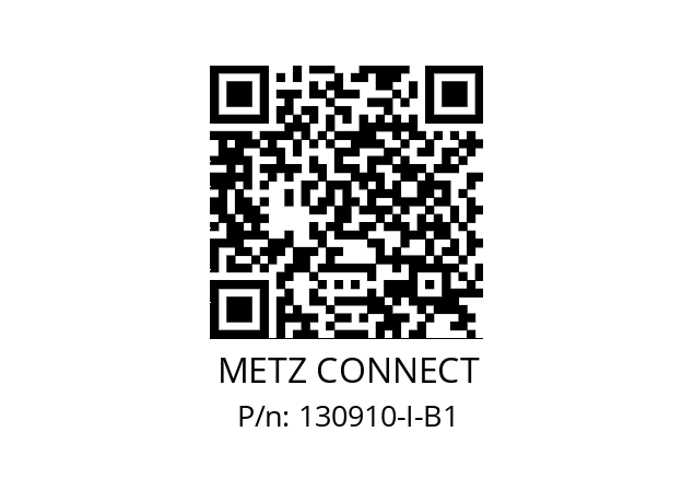   METZ CONNECT 130910-I-B1