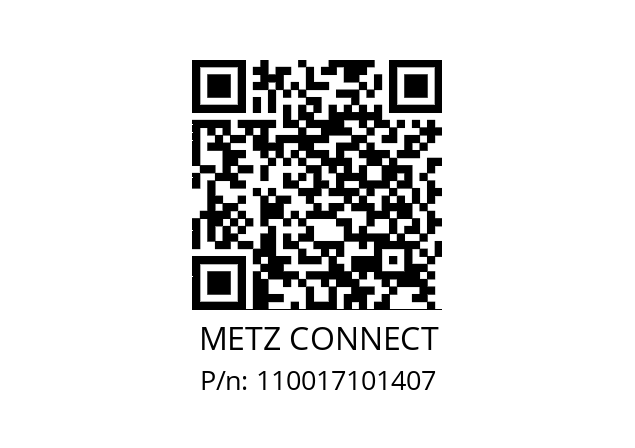   METZ CONNECT 110017101407