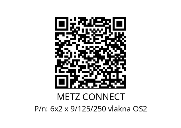   METZ CONNECT 6x2 x 9/125/250 vlakna OS2