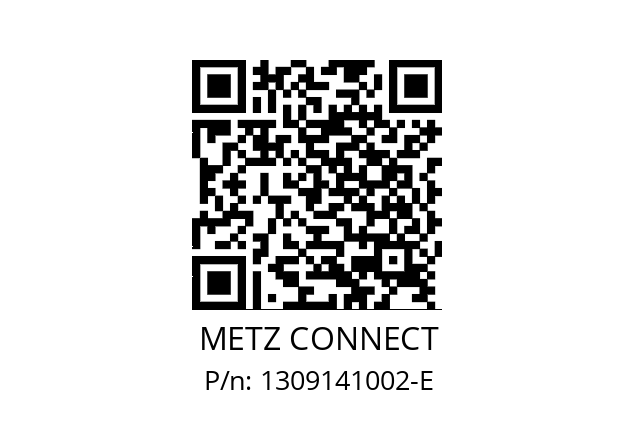   METZ CONNECT 1309141002-E