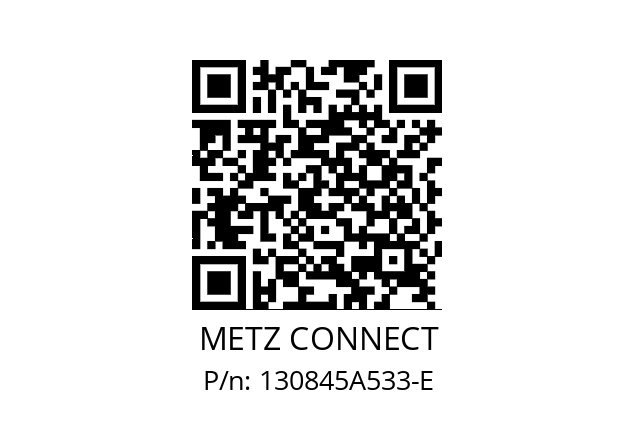   METZ CONNECT 130845A533-E