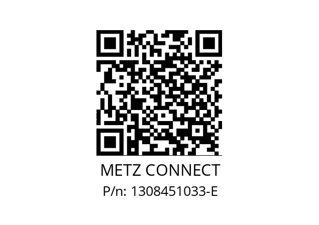   METZ CONNECT 1308451033-E