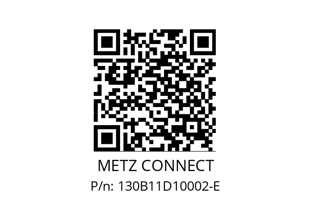   METZ CONNECT 130B11D10002-E