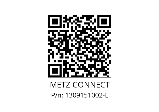   METZ CONNECT 1309151002-E