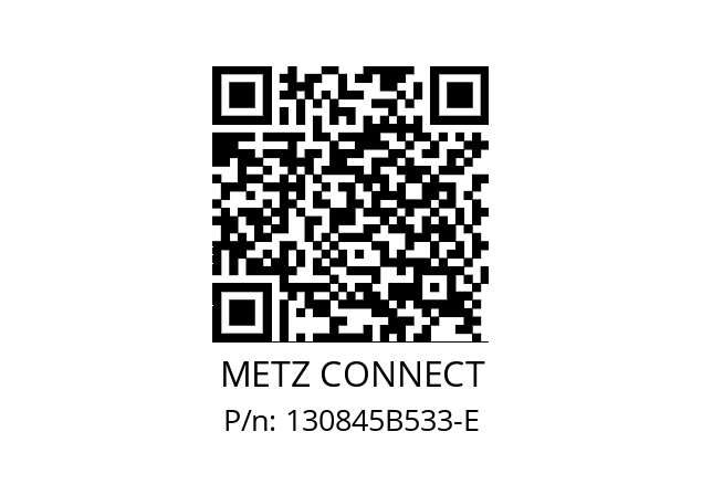   METZ CONNECT 130845B533-E