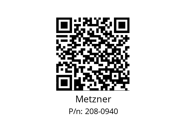   Metzner 208-0940