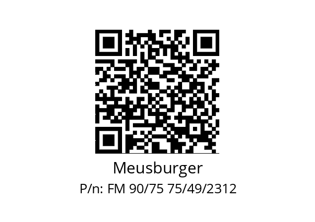   Meusburger FM 90/75 75/49/2312