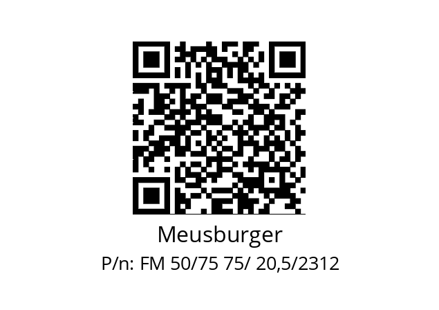   Meusburger FM 50/75 75/ 20,5/2312