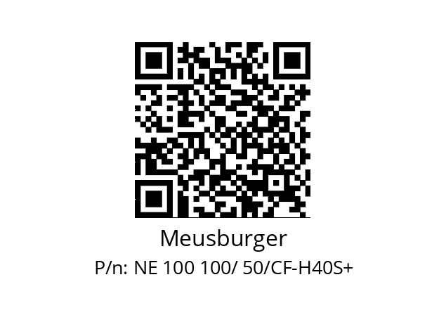   Meusburger NE 100 100/ 50/CF-H40S+