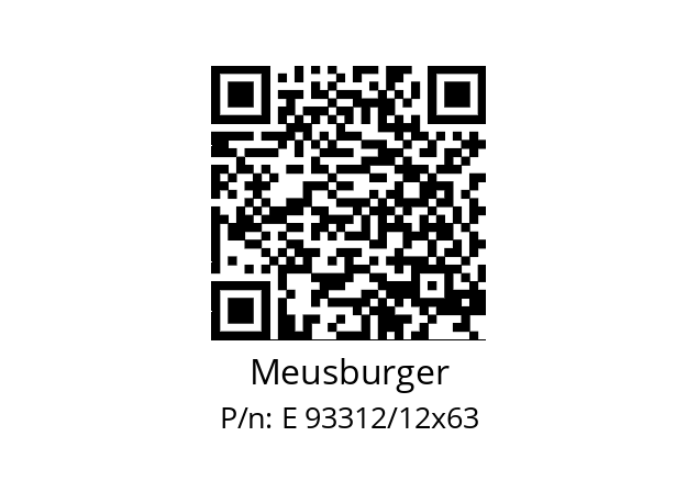   Meusburger Е 93312/12х63