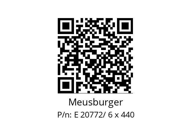   Meusburger E 20772/ 6 x 440