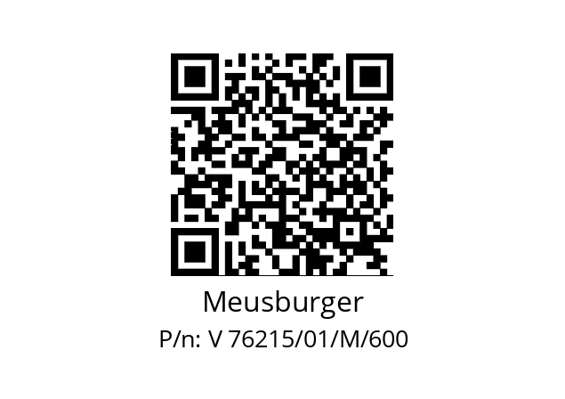   Meusburger V 76215/01/M/600