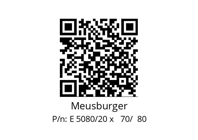   Meusburger E 5080/20 x   70/  80