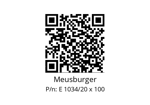   Meusburger E 1034/20 x 100