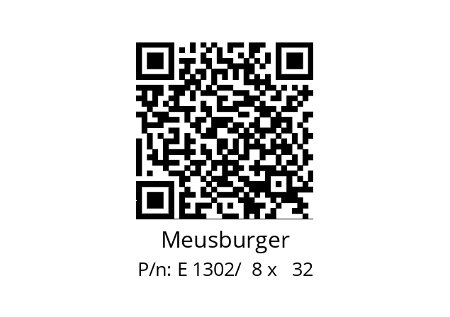   Meusburger E 1302/  8 x   32