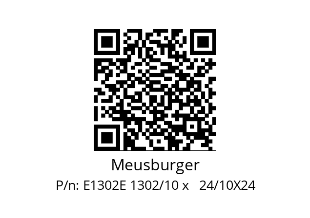   Meusburger E1302E 1302/10 x   24/10X24