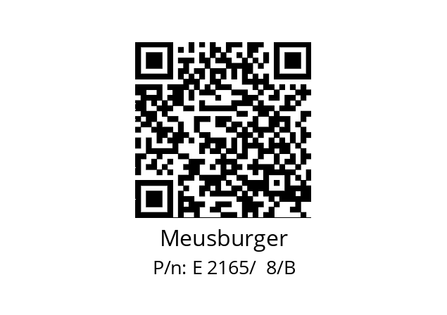   Meusburger E 2165/  8/B