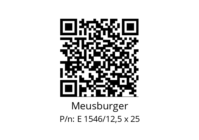   Meusburger E 1546/12,5 x 25