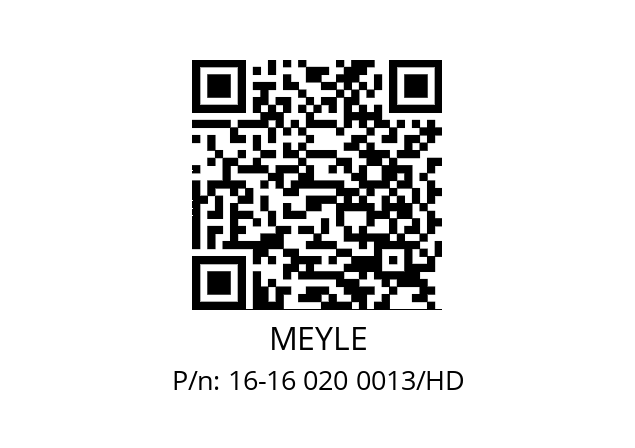   MEYLE 16-16 020 0013/HD