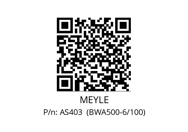   MEYLE AS403  (BWA500-6/100)