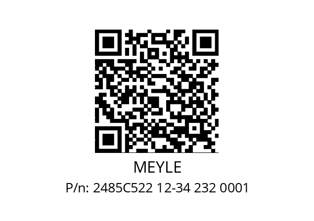   MEYLE 2485C522 12-34 232 0001