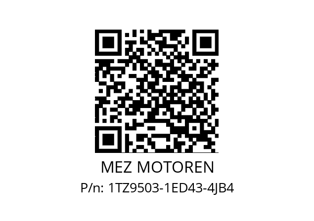   MEZ MOTOREN 1TZ9503-1ED43-4JB4