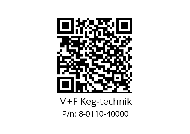   M+F Keg-technik 8-0110-40000